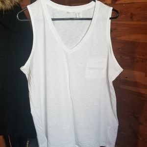 Max Studio sheer white tank